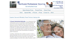 Desktop Screenshot of nwprohearing.com
